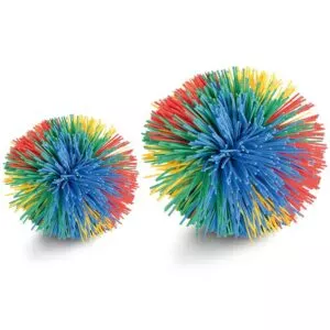 Een pompom bal is heerlijk om me te friemelen om je brein te activeren dan wel te kalmeren