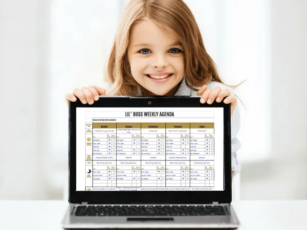 hulpmiddelen voor gevoelige kinderen, prikkelverwerking die zorgen voor rust en minder spanning zijn een weekplanner en de checkpad