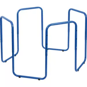 frame voor de tuff tray, in 3 hoogtes in te stellen om samen om de tafel heen te staan en spelen