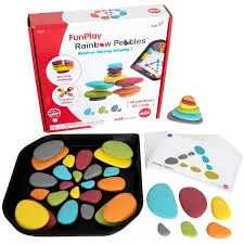 Fun Play regenboog stenen is een mooie set educatief speelgoed van het merk Edx Education.
