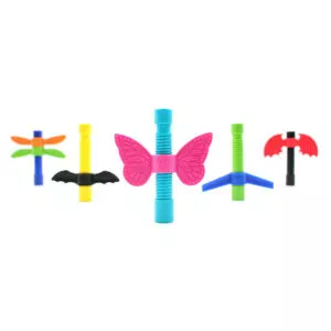 Ark wingamajigs fidget spinner is een ideale fidget voor in de klas. Je kunt de fidget op je potlood plaatsen als topper en dan aan de vleugels draaien en voelen. Het helpt de concentratie verbeteren
