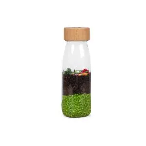 petit boum learning bottle groenten laat kinderen spelenderwjs kleuren, vormen herkennen van bekende groente soorten.