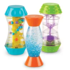 De Sensory Trio Fidget Tubes bestaat uit 3 hoogwaardige buizen. De fidget tubes stimuleren verschillende zintuiglijke vaardigheden terwijl de kleintjes spelen.