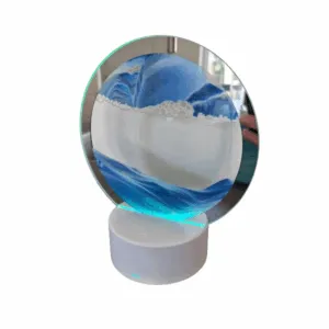 zandframe met licht effect, prrachtig als nachtlamp, of decoratie in slaap- of woonkamer