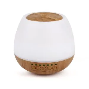 Aroma diffuser en speaker voor zintuiglijke stimulatie bij kinderen, ondersteunt sensorische ontwikkeling en rustmomenten.