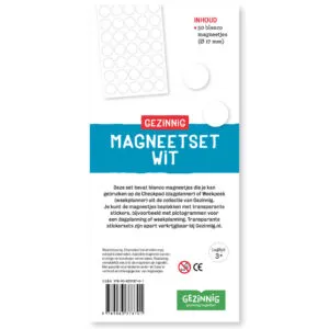 Magneetset is te gebruiken in combinatie met de weekpeek of de checkpad.