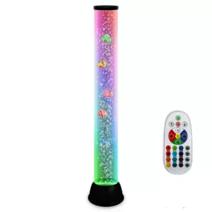 bubbellamp met vissen, ruim 80 cm hoog, visueel schouwspel helpt tot rust komen en ontprikkelen