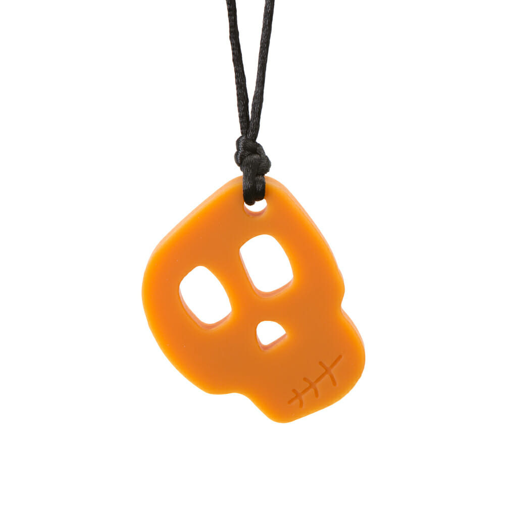 chewigem skull is een stoere bijtketting voor jongens
