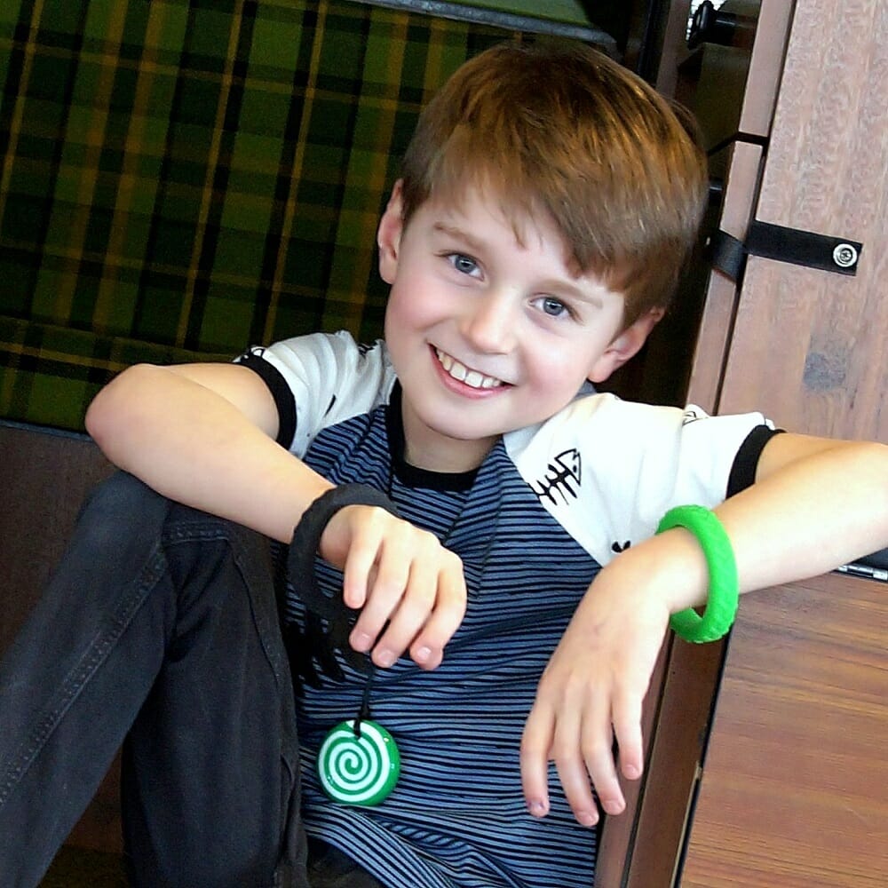 chewigem button is een leuke kauwketting voor jongens en meiden.