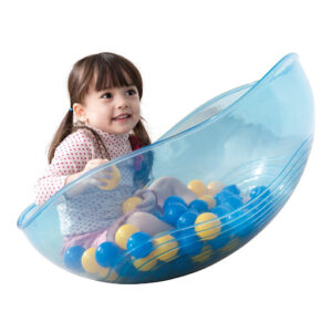 De Rocking Bowl is een heerlijke schaal (kom) om kinderen in te laten balanceren... om in te liggen, in te wiegen, je onder te verstoppen...