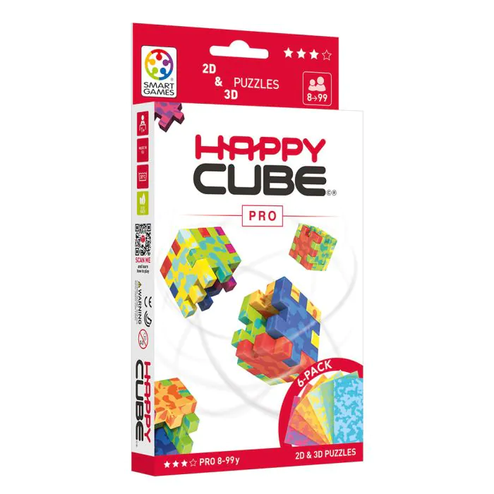 De Happy Cube pro is een uitdagende versie van de Happy cube original, laat je hersenen kraken met deze puzzel.