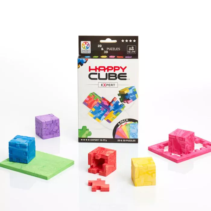 happy cube expert is zoals de variant aangeeft de moeilijkste versie van de populaire breinpuzzel