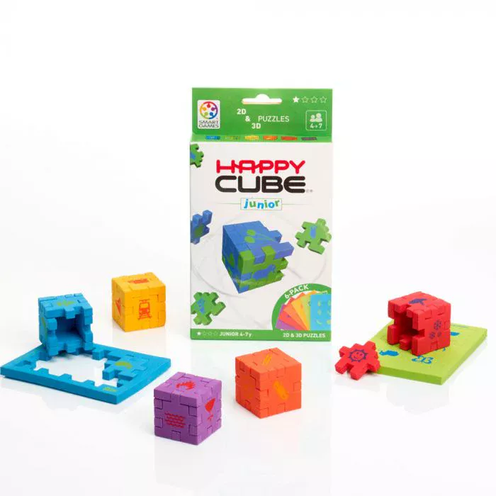 Happy cube junior, de junior variant van de breinbreker Happy cube original