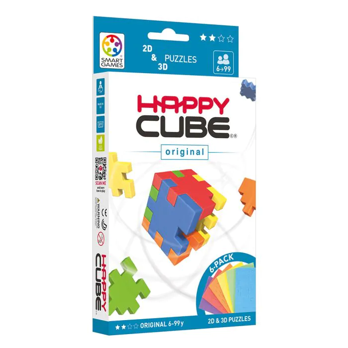 happy cube original is een breinpuzzel waarin je kubussen dient te maken. Lukt het jou?