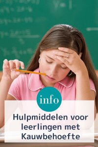 Sommige leerlingen hebben kauwbehoefte, ze kauwen op potloden, papier, haren of mouwen. Lees onze tips over kauwbehoefte.