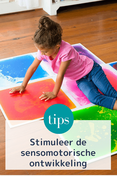 De motoriek en de zintuiglijke waarneming geeft kinderen informatie over de wereld om hen heen. Lees hoe de sensomotorische ontwikkeling te stimuleren.