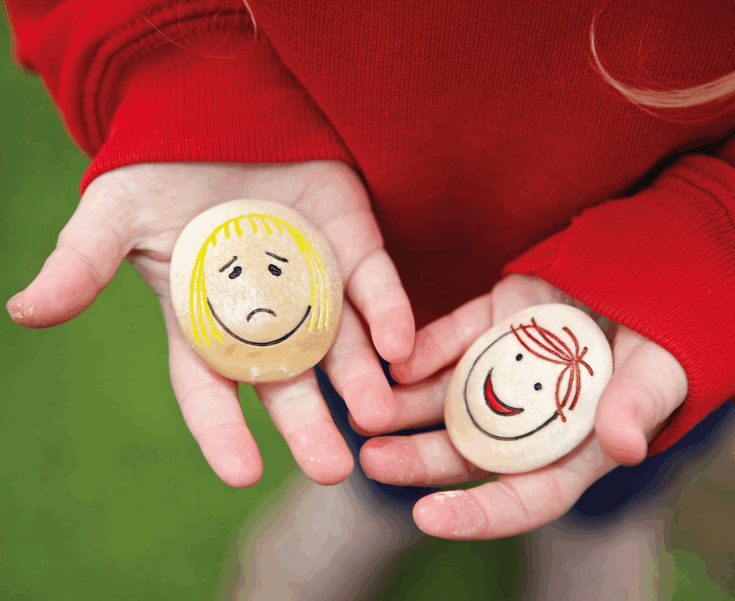 De emotie stenen set maakt gevoelens inzichtelijk en bespreekbaar voor kinderen. Kinderen leren basisemoties herkennen. Een mooie set voor kindercoaches.