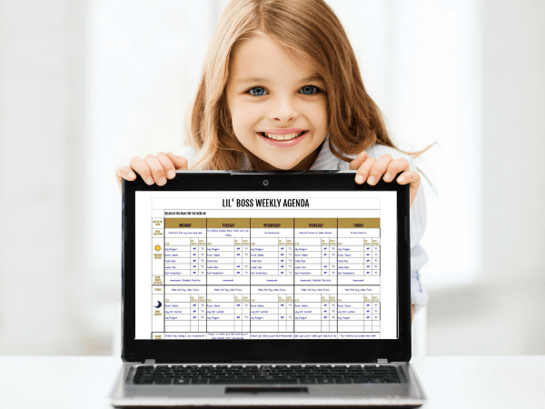 hulpmiddelen voor gevoelige kinderen, prikkelverwerking die zorgen voor rust en minder spanning zijn een weekplanner en de checkpad