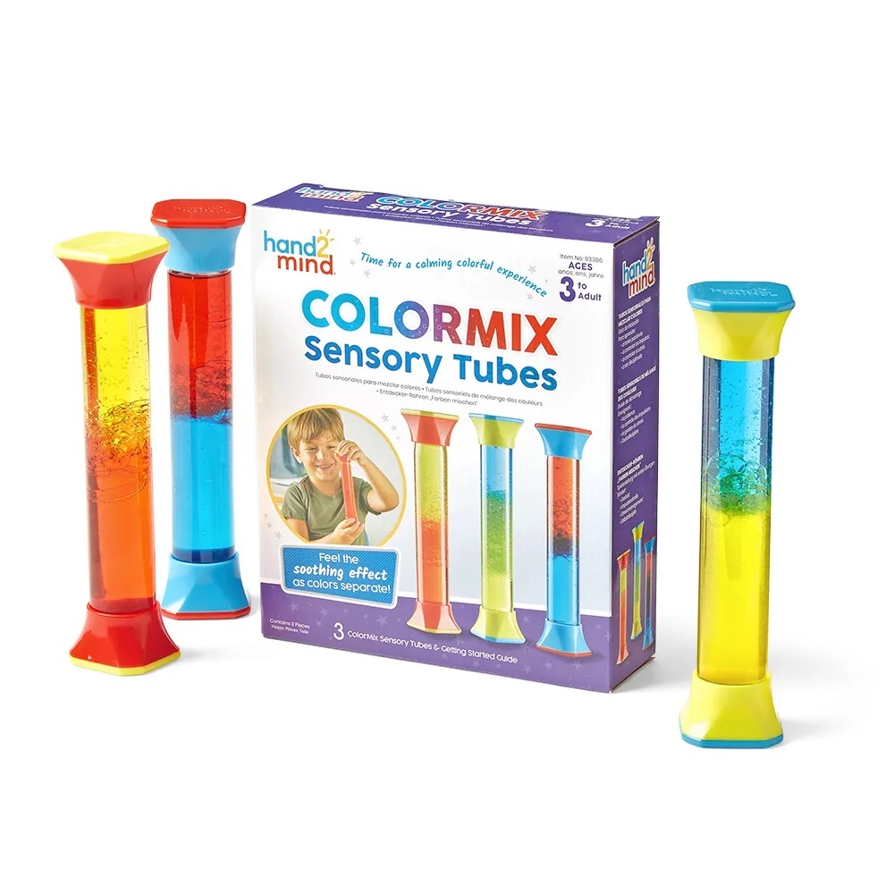 sensory tubes colormix helpen bij het verwerken van prikkels en heeft een rustgevende werking op kinderen met prikkelverwerkingsproblemen.