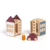 Lubulona stad mini is een prachtige houten speelgoed set die zich perfect leent voor open einde speelgoed. Leuk te combineren met de stapelbomen.