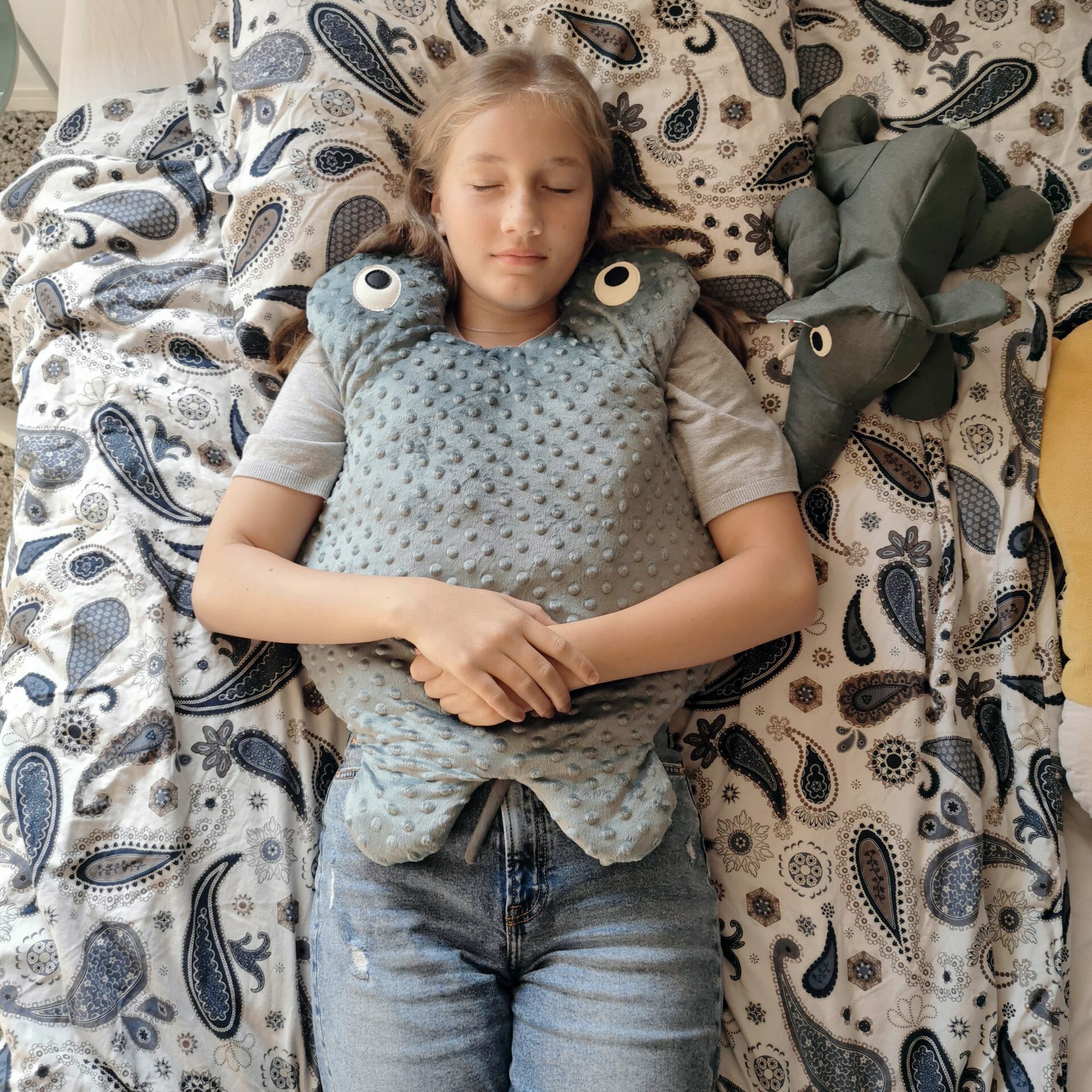 Manta verzwaringsdeken helpt kinderen met slaapproblemen, adhd, autisme en hsp.