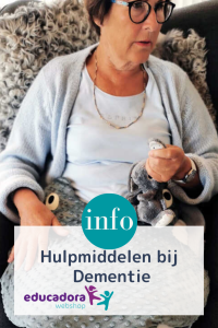 Mensen met dementie hebben baat bij hulpmiddelen. Sensorische materialen helpen dementerenden bij slecht slapen, prikkelbaarheid en bewegingsonrust.