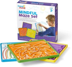 Met het Mindful Doolhof oefenen kinderen op een speelse manier ademhaling, concentratie en mindfulness.
