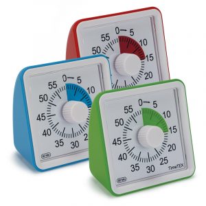 De timer compact is geluidloos. De teruglopende klok laat op de minuut nauwkeurig zien hoeveel tijd er is voor afronden van opdracht of taak.