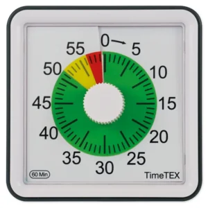 timer geluidloos te gebruiken in de klas om overzicht in tijd te bieden aan kinderen met adhd