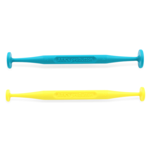 ark pro button zijn hulpmiddelen om het sluiten van de lippen, mondmotoriek te oefenen