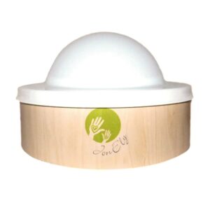 Deze fascinerende koepel past precies op de JonEly ronde lichttafel (niet inbegrepen).