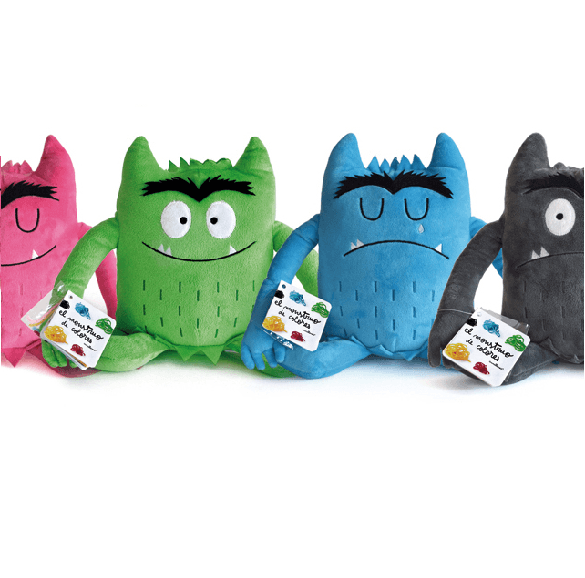 Breng het verhaal van kleurenmonster tot verbeelding met de gelijknamige knuffels. Mooi om de kleurenmonster knuffel spelenderwijs te gebruiken op school of in een therapie setting.