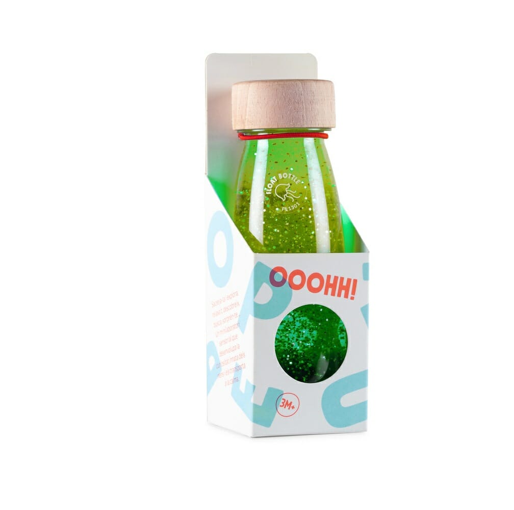 sensorische fles van petit boum is een must als sensorisch speelgoed. Maar ook als snoezelmateriaal, het helpt kinderen met een beperking om prikkels te verwerken en tot rust te komen