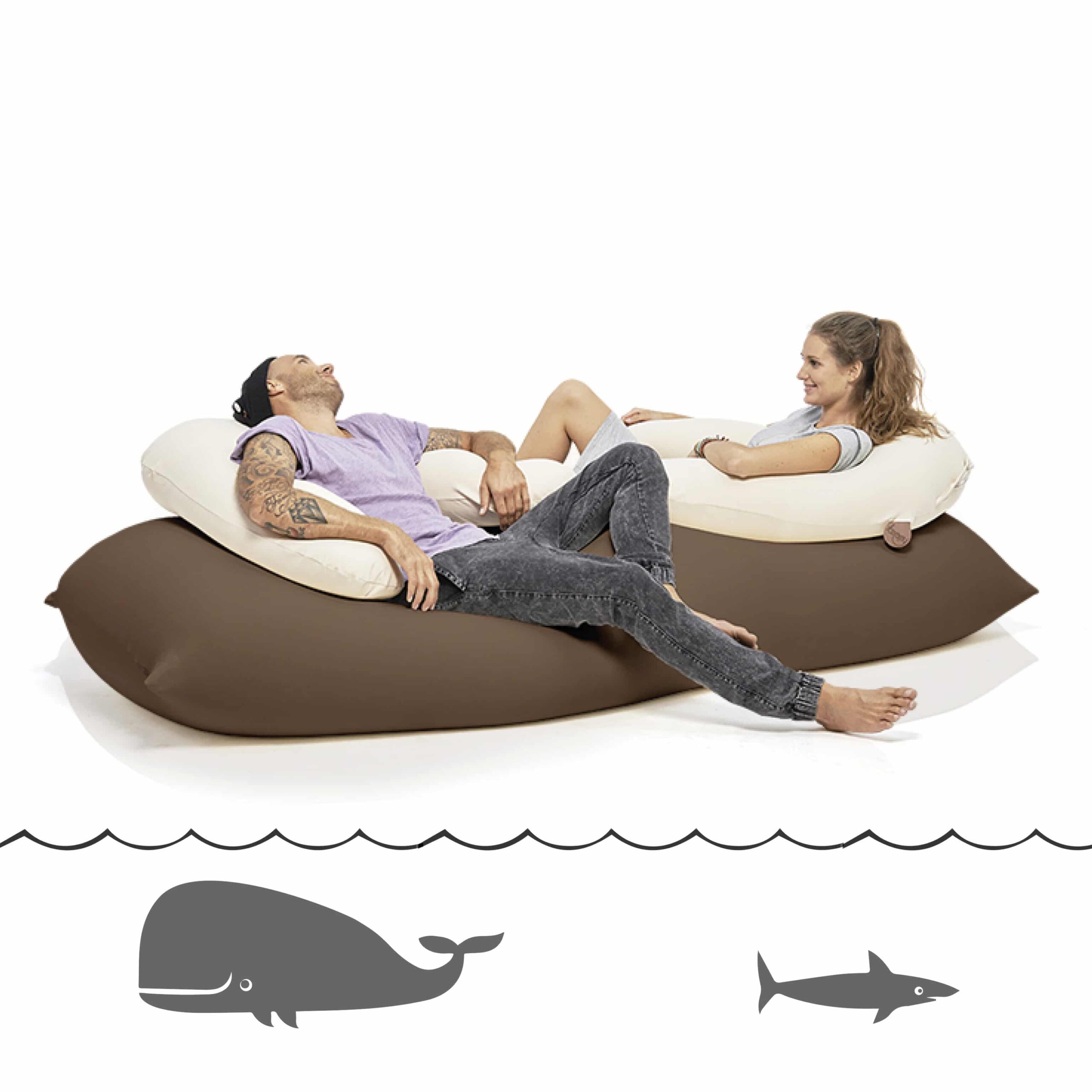 De Baloo van Terapy is een ergonomische en multifunctionele zitzak die zich volledig naar je lichaam vormt.