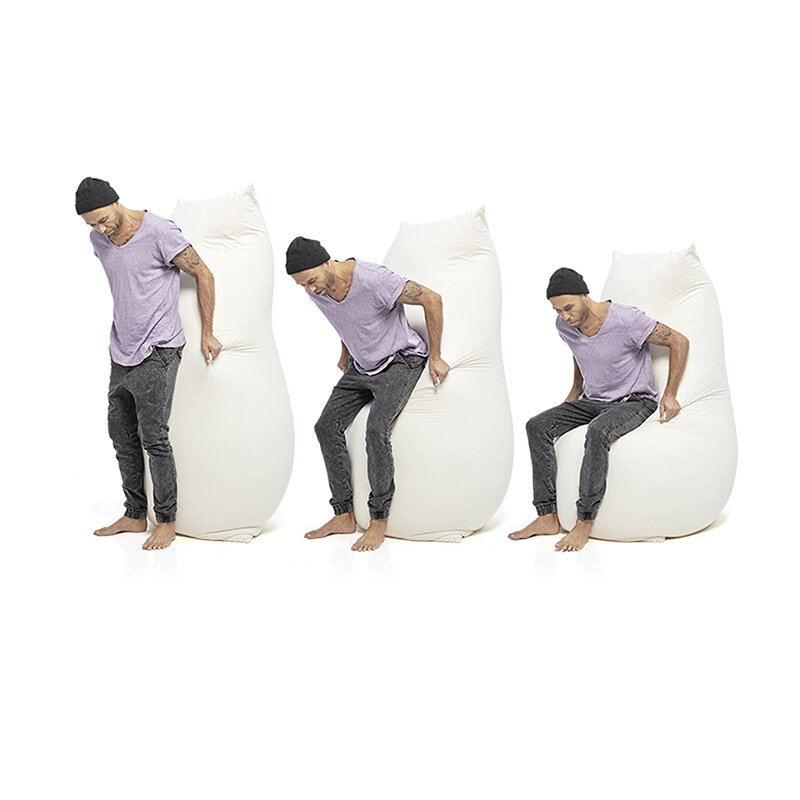 De Baloo van Terapy is een ergonomische en multifunctionele zitzak die zich volledig naar je lichaam vormt.