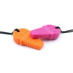 bijtketting ijsje van ark therapeutic valt goed in de smaak bij kinderen, een leuk alternatief voor kinderen die kauwen op kleding of nagelbijten.