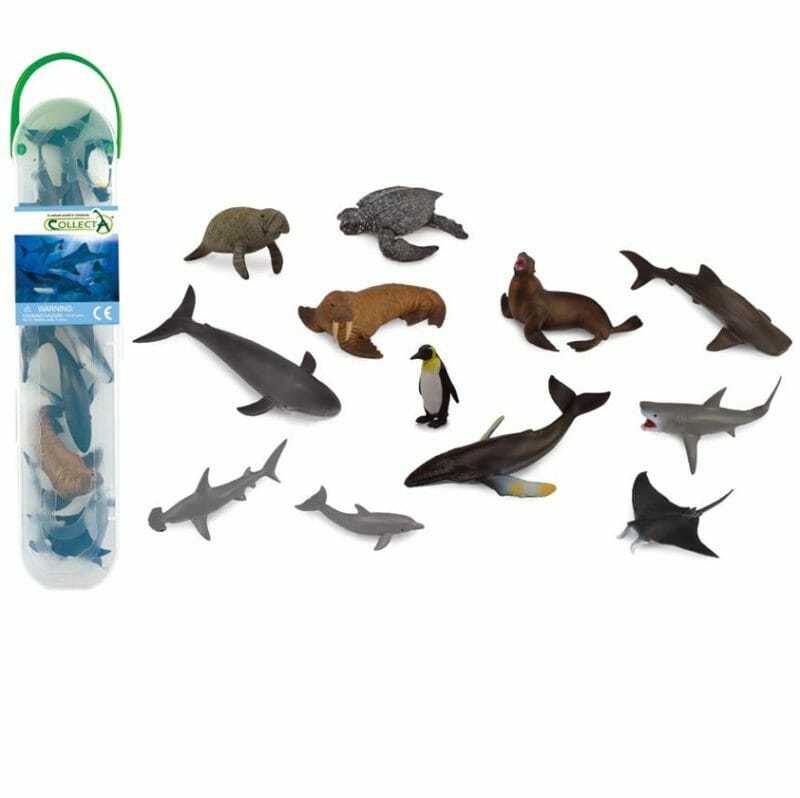 collecta zeedieren set A bestaat uit handige mini dieren. Gebruik ze in een themabak of tuff tray om kinderen te leren over het waterleven