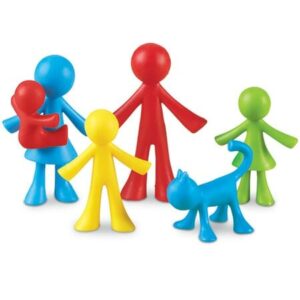 Family counters zijn familie pionnen, te gebruiken als ontwikkelingsmateriaal om te leren sorteren en rekenen. Maar verder ook effectief als coachingsmateriaal