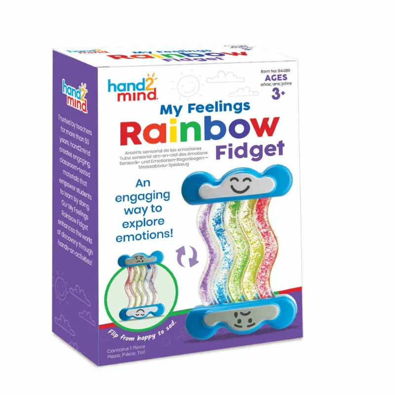 rainbow fidget van learning resources helpt kinderen kalmeren en gevoelens herkennen