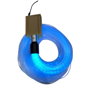 Ontdek de magie van glasvezel snoezelset, fibre optic kit! Met een krachtige 16W lichtbron en maar liefst 100 slierten van elk 1,5 meter lang, creëer je moeiteloos een betoverende visuele ervaring. Bevestig simpelweg de slierten en zie hoe ze oplichten, waardoor een prachtig spel van licht ontstaat.