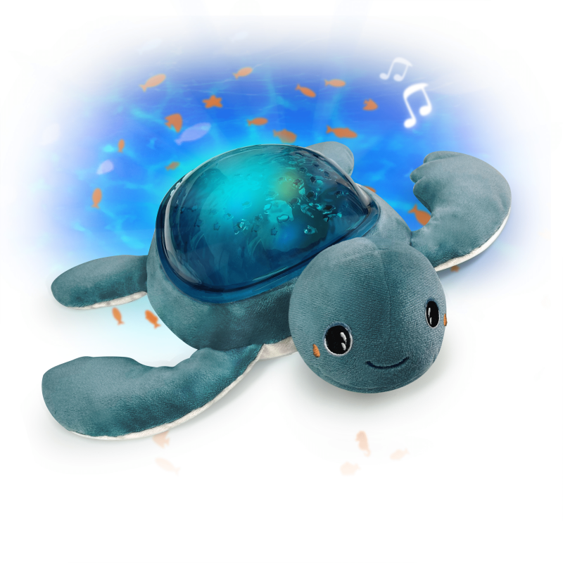 De Schildpad projector van Pabobo verandert de kamer van jouw kleintje in een magische onderwaterwereld en zorgt samen met geluiden, voor een rustgevende sfeer.