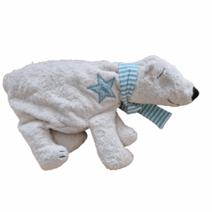 vibrerende ijsbeer knuffel helpt gevoelige kinderen tot rust komen