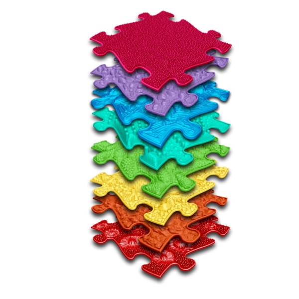 muffik puzzelmatten regenboog vormen een uitdagend blote voetenpad voor kinderen