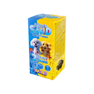 fluffy zand van tuban is heerlijk om kinderen sensorisch spel aan te bieden.