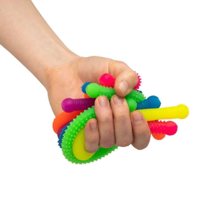 Fidget toys zoals deze siliconen koorden zijn voor jong en oud een fijne manier om zichzelf te reguleren