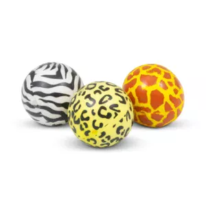 Scrunchems squishy stressballen in safari print, set van 3 stuks ideale fidget toys als kadootje voor de dierenfan!