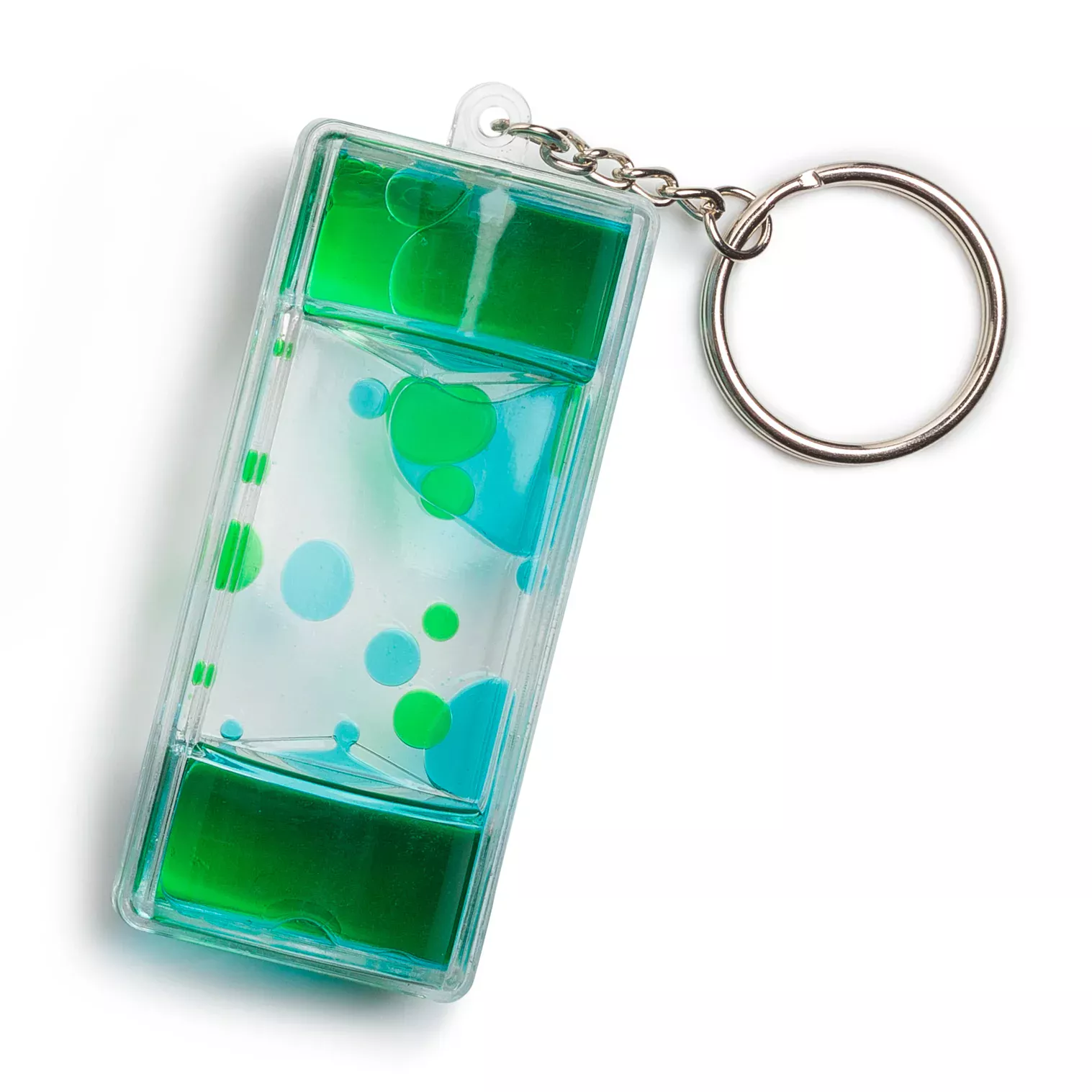 Druppelbaan sleutelhanger met kleurrijke wervelende patronen – ontspannend en hypnotiserend fidget accessoire
