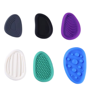Zorgenstenen, sensorische stenen van siliconen voor kinderen en volwassenen, diverse texturen, zacht en flexibel om te friemelen en stress te verminderen.