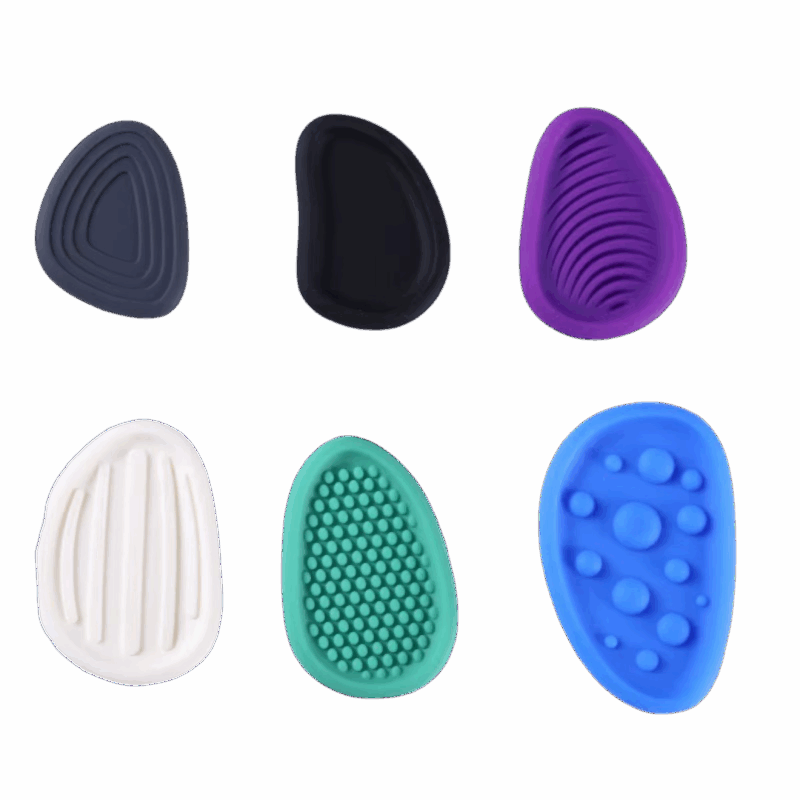 Zorgenstenen, sensorische stenen van siliconen voor kinderen en volwassenen, diverse texturen, zacht en flexibel om te friemelen en stress te verminderen.