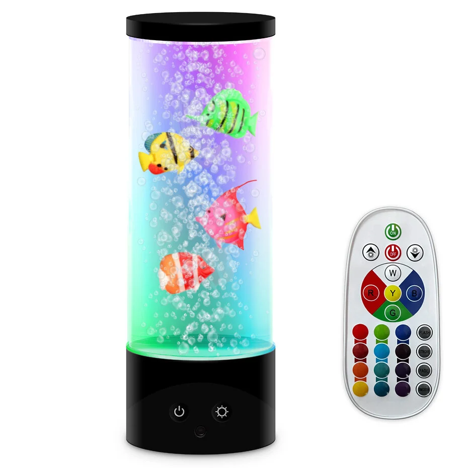 Snoezellamp met bewegende NEMO vissen en rustgevende LED-verlichting